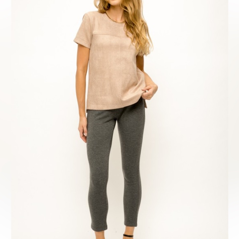 100. Pink Snakeskin Top